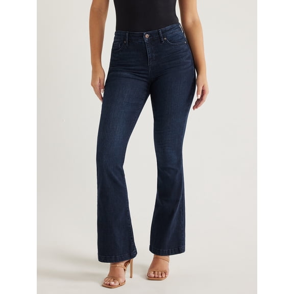 Sofia by Sofia Vergara Women's and Women's Plus Melisa Flare High Rise Jeans, 30.5", 32.5" and 34.5" Inseams, Sizes 0-28