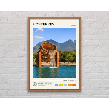 Real Photo, Monterrey Print, Monterrey Art, Monterrey Poster, Monterrey Photo, Monterrey Poster Print, Monterrey Wall Decor, Mexico, 12x18 UNFRAMED