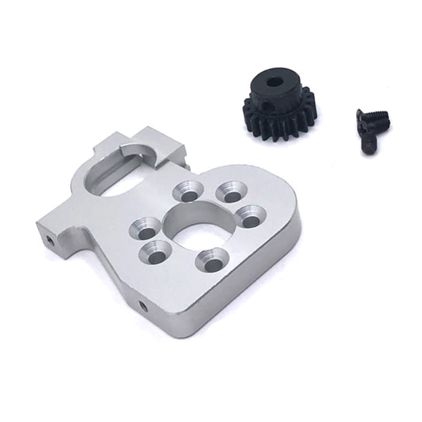 Bewildely Soporte de montaje de Motor de Metal, reparación de engranajes de actualización de orugas, reemplazo de piezas de repuesto para Kits de construcción modelo Plata