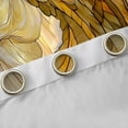 thumbnail image 4 of jejeloiu Angel Wings Curtains Pack of 2 (42x84 Each),Yellow White Curtains Blackout,God Bedroom Curtains For Men Women,Microfiber Bedroom Decor, 4 of 6