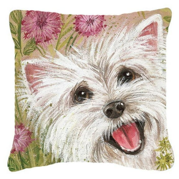 Westie by Judith Yates Canvas Decorative Pillow