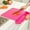 Hot Pink#3, variant on 3-in-1 Foldable Cutting Board with Storage Basket | Non-Slip Detachable Mat | Removable Vegetable Slots | Plastic Kitchen Prep Board Set 38x38cm