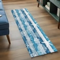 thumbnail image 3 of Blue Coastal Beach 2'x6' Runner Rugs for Hallway Kitchen Bedside Non Slip, Nautical Starfish Coral Vintage Wooden Entryway Rug Runners with Rubber Backing, Long Carpet Runner for Laundry Room, 3 of 8