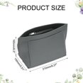 thumbnail image 2 of Uxcell Purse Organizer Insert, Small Felt Handbag Organizer Bag Storage & Finishing Inner Bag Liner with Zipper for Chic Backpack Tote Shoulder Bags, Light Gray, 2 of 6