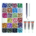 thumbnail image 2 of ERTZAE Diy Glitter Gemstone Craft Kit,Mixed Color Gemstones Glue Tools Set,Jewelry Phone Case Decor Craft,Sparkling Gemstones,Beginner-Friendly Craft Decoration,All-In-One Accessory Making Kit, 2 of 9