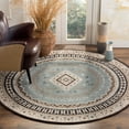 thumbnail image 2 of SAFAVIEH Classic Vintage Clarette Chevron Bordered Area Rug, Slate/Beige, 4' x 6', 2 of 9