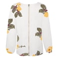 thumbnail image 4 of Blusa de manga larga con cuello en V y manga larga con estampado floral para mujer Fridja  hj4612, 4 of 5