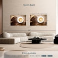 thumbnail image 4 of Elephant Stock Latte Coffee Wall Art - Horizontal Canvas Wall Art - Living Room Wall Decor - Food And Drink Canvas - White And Brown Decor - 48" x 32", 4 of 8