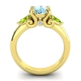 thumbnail image 4 of 2.50 Carat Round Cut Aquamarine & Peridot Gemstone Beautiful Wedding Ring for Women Solid 18K Yellow Gold Size 10.5 by Diamond-Capitals, 4 of 8