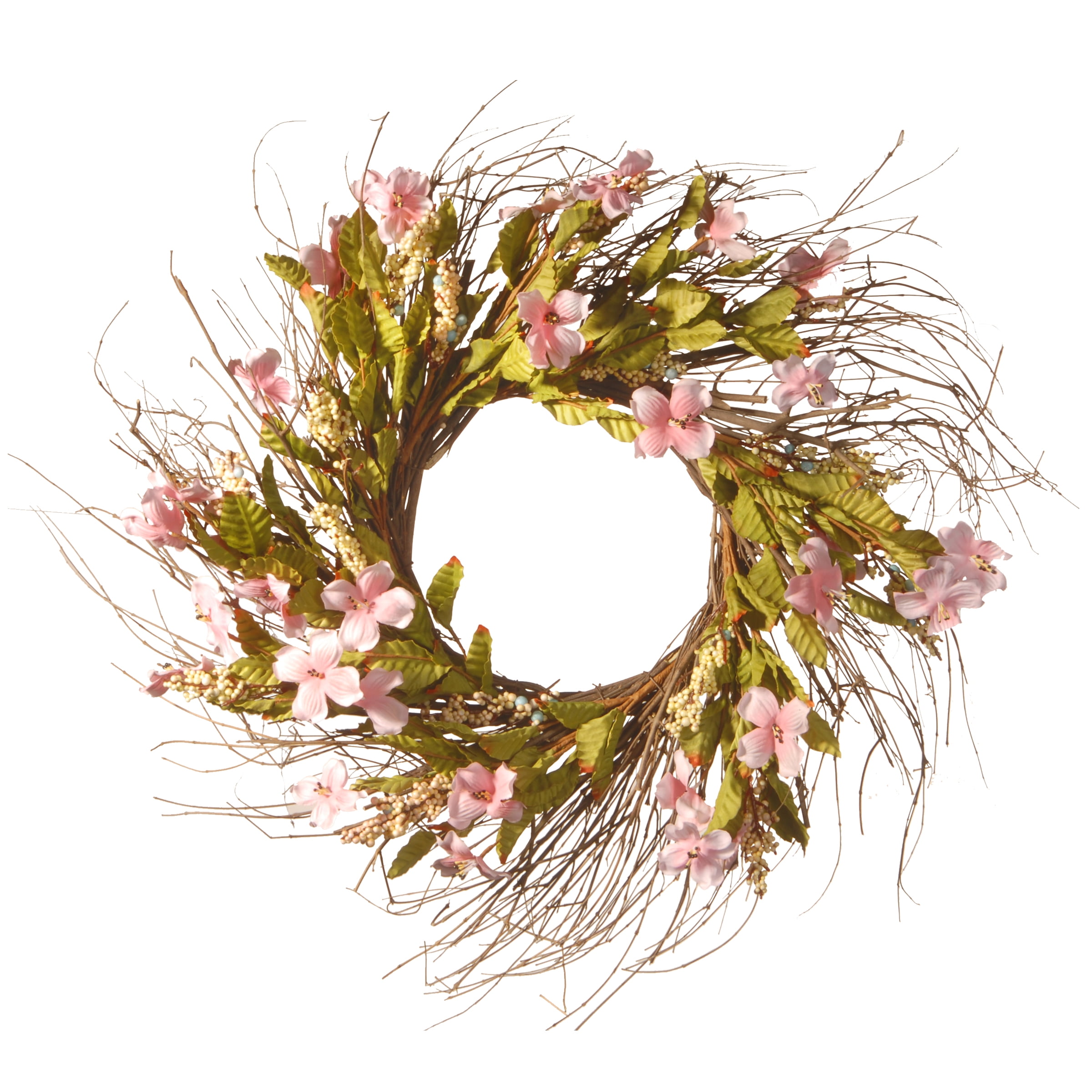 National Tree Artificial 22' Dogwood Flowers Wreath