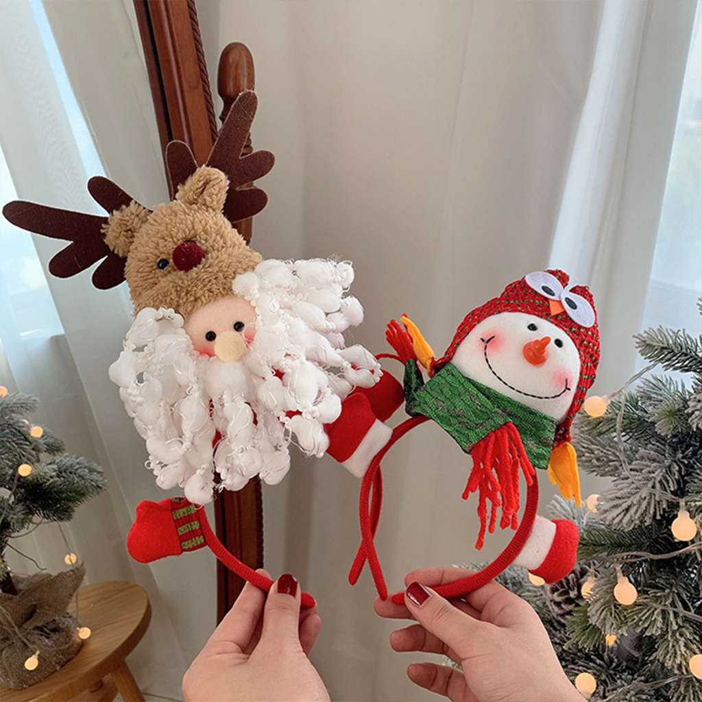 Man Hair Bands Santa Claus Headband Snowman Headbands  display picture 3