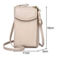 thumbnail image 2 of Vegan Leather Womens Crossbody Cell Phone Purse Holder Wallet,Apricot, 2 of 5