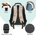 thumbnail image 4 of Pzuqiu Capybara Print School Backpack for Kids Boys Girls Elementary Large Capacity Adjustable Padded Straps 17 Inch Backpack Back to School Supplies Travel Daily Use, 4 of 7
