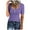 Purple, variant on APEXFWDT Women's Ribbed Basic T-Shirt Crew Neck Short Sleeve Slim-Fit Button Top Solid Casual Wear for Grocery Runs & Work,L,Yellow