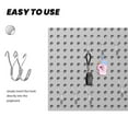 thumbnail image 3 of PTOOTP 30 Pcs Crochets en Acier Inoxydable pour Planche à Chevilles Crochets Utilitaires Robustes pour Besoins de Rangement à Domicile, 3 of 8
