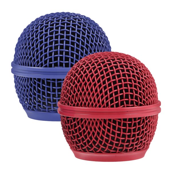 Houderco 2Ud Rejilla Metálica Para Micrófono Con Delicado Y Ajuste Seguro Color Surtido