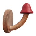 thumbnail image 1 of Ganchos de pared de madera para puerta, colgador trasero para toallas, ropa, dormitorio y cocina. Rojo, 1 of 9