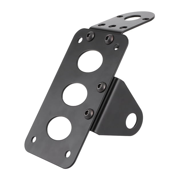 Soporte Para Matrícula De Motocicleta, Negro Plateado Opcional Instalación Fácil Y Elegante Varios Métodos De Instalación Soporte Duradero Para Matrícula, Para Automóvil De Ccdes Negro