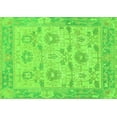 thumbnail image 1 of Ahgly Company Indoor Rectangle Abstract Green Modern Area Rugs, 2' x 5', 1 of 4