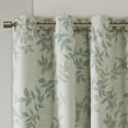 thumbnail image 2 of Ergode Printed Botanical Blackout Panel - Stylish Aqua and Grey Design, Energy Efficient, Noise Reducing, Easy Hanging - Perfect for Home Offices, Family Rooms, and Bedrooms, 2 of 3