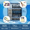 thumbnail image 6 of Grandpa Gifts, Gifts for Grandpa, Best Grandpa Gifts, Grandpa Birthday Gifts, Unique Grandpa Christmas Birthday Gifts from Grandchildren, Grandfather Gift, Gifts for Grandfather Blanket 60x80, 6 of 6