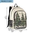thumbnail image 2 of FORMRS Unisex School Backpack 17" Student Travel Bag with Laptop Compartment, Christmas Stars, 2 of 7