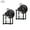 Matte Black, variant on 8.06"H Outdoor Wall Lights Matte Black Outdoor Light Fixtures Wall Mount Porch Lighting for House, Hallway, Garage, Doorway 2-Pack