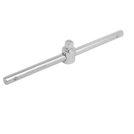 - 7.87-inch Length 3/8-inch Drive CR-V Sliding T-Bar Silver Tone