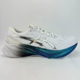 thumbnail image 1 of Size 11 Womens ASICS Novablast 3 Platinum White Pure Silver Ladies Sneakers Shoe, 1 of 6