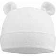 thumbnail image 3 of PESAAT Newborn Hospital Hat Preemie Boys Girls Beanie Solid Infant Baby Hats Autumn Winter, 3 of 4
