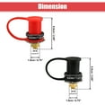 thumbnail image 3 of Unique Bargains 1 Set 3/8' Car Battery Jump Post Starter Remote Battery Terminal Relocation for UTV ATV Trucks, 3 of 7