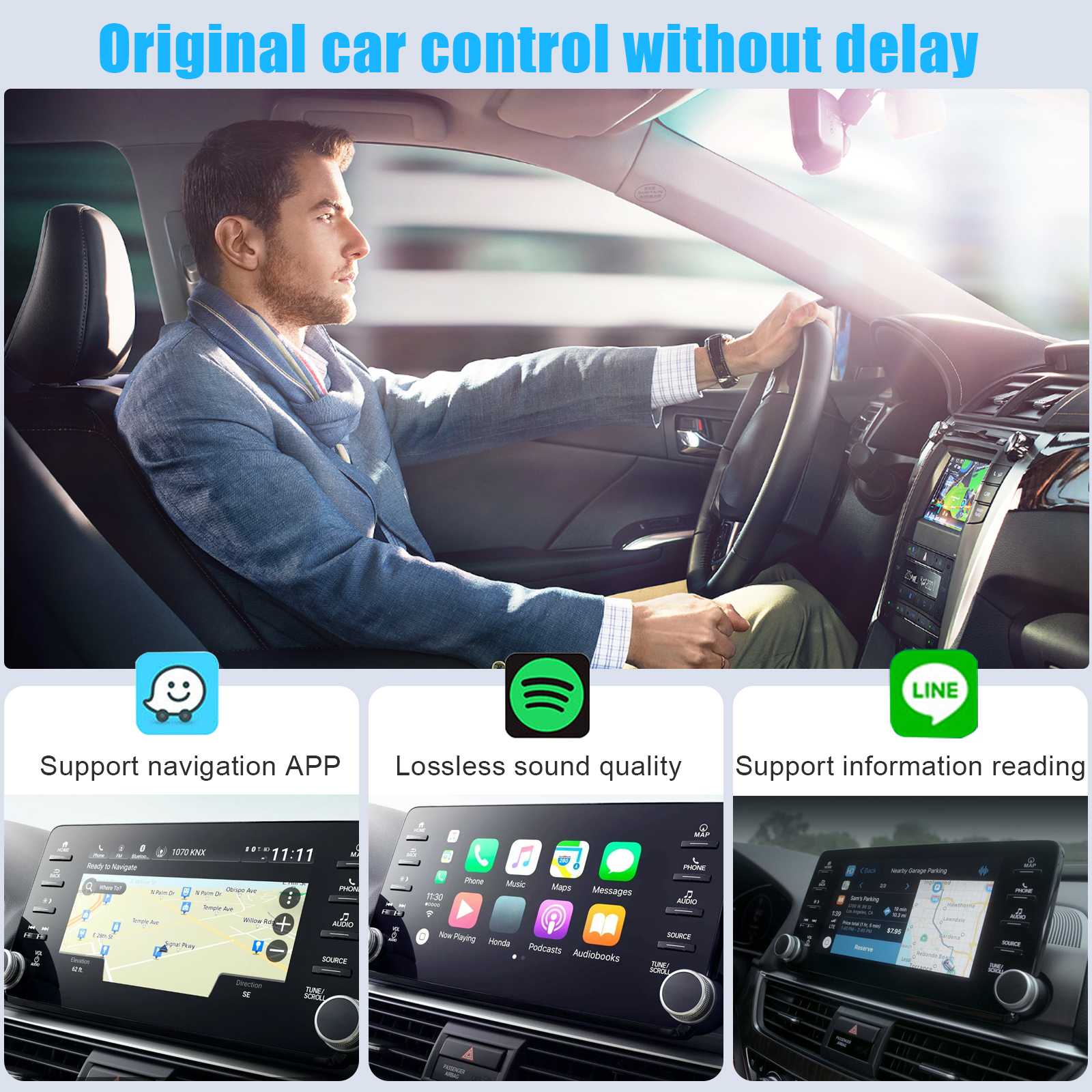 Carlinkit Wired/Wireless CarPlay Wireless Android Auto Dongle Mirror For Modify Android Screen Car Ariplay Smart Link Ios Ships From Spain Color Wireless Carplay Irljtevoyqztz