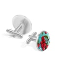 thumbnail image 3 of Cherry Formal Shirt Cufflink Set for Men, Made of Stainless Steel, for Business Attire, 3 of 6