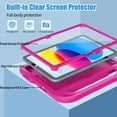 thumbnail image 4 of AVAWO Kids Case for New iPad (A16) 11th Generation 11 Inch 2025 & iPad 10th Generation 10.9" 2022 Cover with Built-in Screen Protector, Rose, 4 of 10