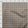 thumbnail image 3 of oneOone Cotton Silk Brown Fabric Check Quilting Supplies Print Sewing Fabric By The Yard 42 Inch Wide, 3 of 4