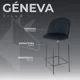 thumbnail image 2 of Silla Alta Tapizada para Barra de Cocina - Asiento Suave de Tela y Patas de Acero - Banco Desayunador Elegante para Uso Interior y Decoración del Hogar (Negro), 2 of 8