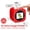 Red and Black, variant on AI Mini Thermal Printer with Screen, Rechargeable Voice-to-Image Bluetooth Sticker Printer, Portable Inkless Pocket Printer for Journaling, DIY Labels, Notes & Creative Printing