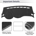 thumbnail image 3 of Unique Bargains Dash Cover for Chevy Trax 2017-2020 Non-Slip Dashboard Carpet Mat Polyester Silicone Gray, 3 of 7