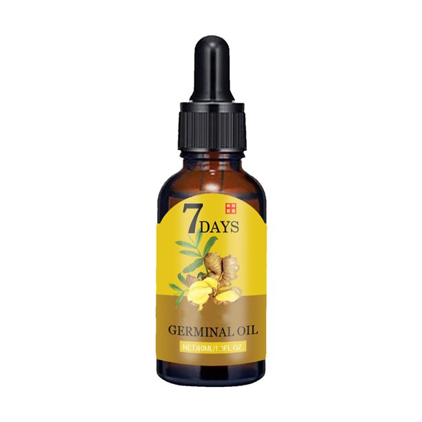 Suero para el crecimiento del cabello con jengibre | Aceite nutritivo e hidratante para el cuero cabelludo para la prevención de la caída del cabello y su crecimiento | Fórmula herbal con extractos