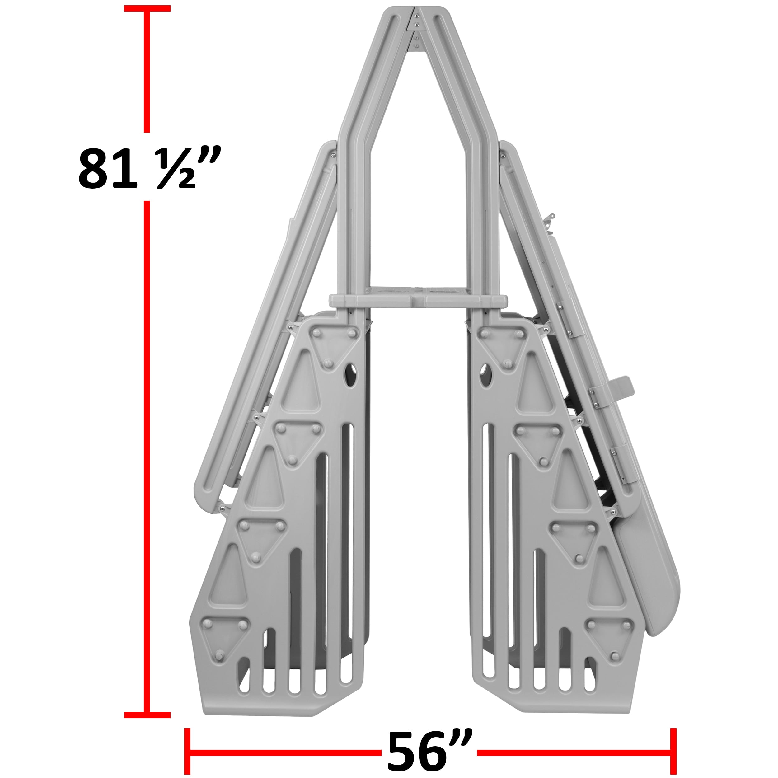 VinylWorks 24" Wide Deluxe Step Entry with Gate, Gray