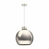 Innovations Lighting  Newton Metal Sphere - 1 Light 18" Cord Hung Pendant Polished Nickel