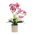 thumbnail image 2 of Artificial Phalaenopsis Orchid Bonsai Potted Plant Silk Flower Arrangement Realistic Home Decor Desktop Office Wedding Centerpiece Maintenance Free Floral Display Indoor Outdoor Decor, 2 of 6