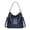 Blue, variant on Women's Large Capacity Handbag Bags Ultra Soft Foldable Leather Shoulder Bags Stylish Slouchy Tote Purses