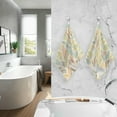 thumbnail image 7 of Colorful Abstract Banana Leaves Cotton Towels Set 2 Pcs Absorbent Hand Towel Face Towels Kitchen Towels Bath Towels for Bathroom Laundry Room Kitchen 16 x 28 Inches, 7 of 7