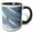 Black/White, variant on 3drose, Snowboarding, Big Cottonwood, Wasatch-cache Nf, Utah - Us45 Hga0072 - Howie Garber, 11oz Two-tone Red Mug