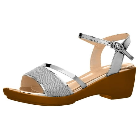 

C0lt0ps Summer Wedge Open Toe Buckle Sandals Women s Platform Lightweight Breathable Comfy Beach Outdoor Sandals