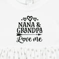 thumbnail image 4 of Inktastic Nana and Grandpa Love Me Girls Baby Dress, 4 of 5