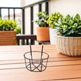 thumbnail image 4 of OUNONA 3Pcs Black Hanging Flowerpot Rack Over Railing Planter Stand for Balcony Or Garden, 4 of 8