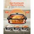 thumbnail image 3 of VEVOR Roaster Oven 18QT Electric Turkey Roaster with Self-Basting Lid, 1450W Electric Roaster Oven with Defrost & Warm Function, 3 of 9