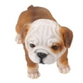 thumbnail image 4 of Estatua de cachorro de Bulldog Inglés, escultura de Bulldog de resina realista para decoración de porche de césped y jardín, Bulldog de pie, 4 of 10